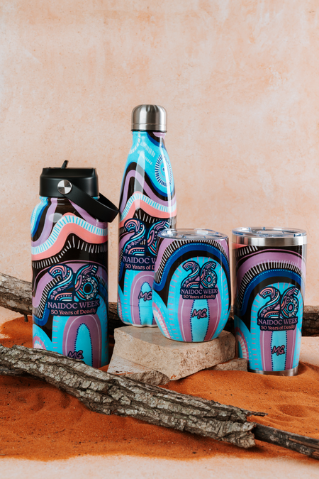 50 Shades Of Deadly NAIDOC 2026 Vacuum Insulated Double Walled Stainless Steel Travel Mug