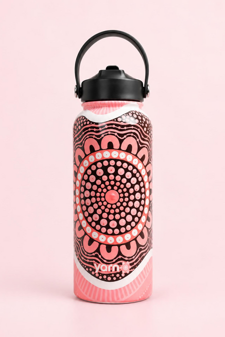 Boobie Sista 1L Insulated Stainless Steel Drink Bottle with Handle