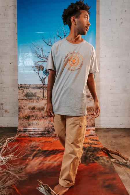 (Bulk) Circle NAIDOC Week 2026 Grey Marle Cotton Everyday Unisex T-Shirt