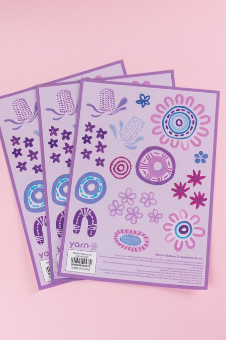 Mother Nature A4 Sticker Pack (3 Pack)