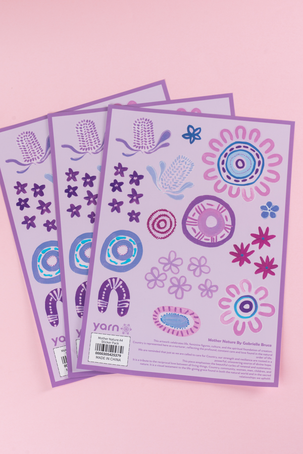 Mother Nature A4 Sticker Pack (3 Pack)