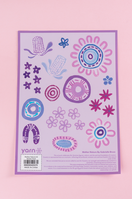 Mother Nature A4 Sticker Pack (3 Pack)