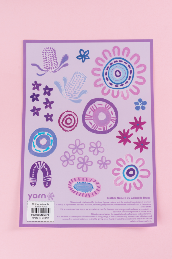 Mother Nature A4 Sticker Pack (3 Pack)