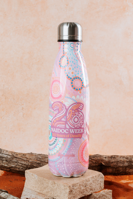 Paths That Brought Us Here NAIDOC 2026 Vacuum Insulated Double Walled Stainless Steel Water Bottle