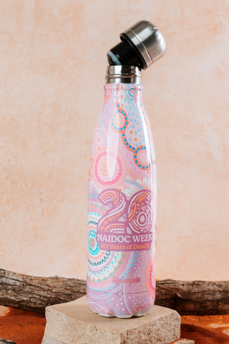 Paths That Brought Us Here NAIDOC 2026 Vacuum Insulated Double Walled Stainless Steel Water Bottle