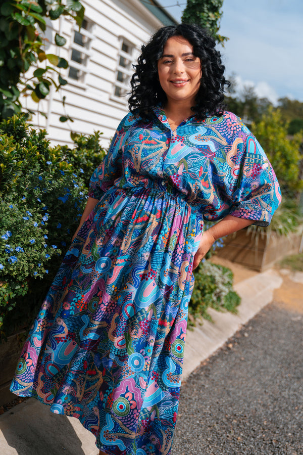 A Beautiful Life 100% Rayon Shirt Dress