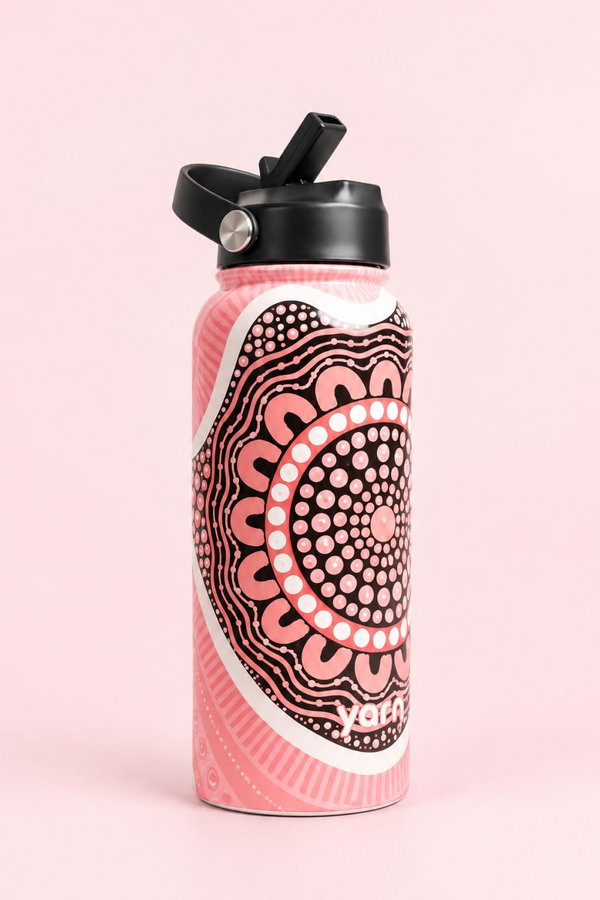 Boobie Sista 1L Insulated Stainless Steel Drink Bottle with Handle