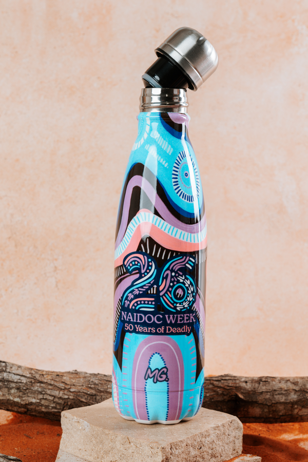 50 Shades Of Deadly NAIDOC 2026 Vacuum Insulated Double Walled Stainless Steel Water Bottle