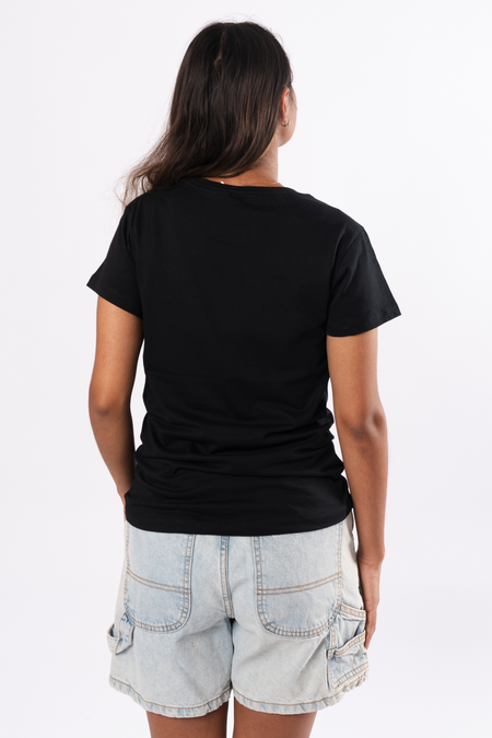 Our Languages Matter Black Cotton Crew Neck Womens T-Shirt