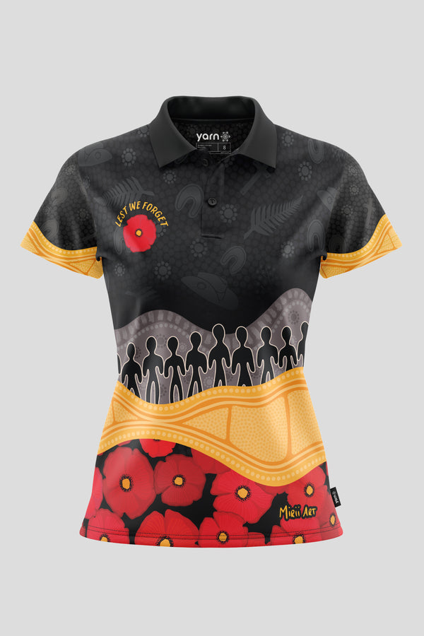 Legacy of the ANZACS Women's Fitted Polo Shirt