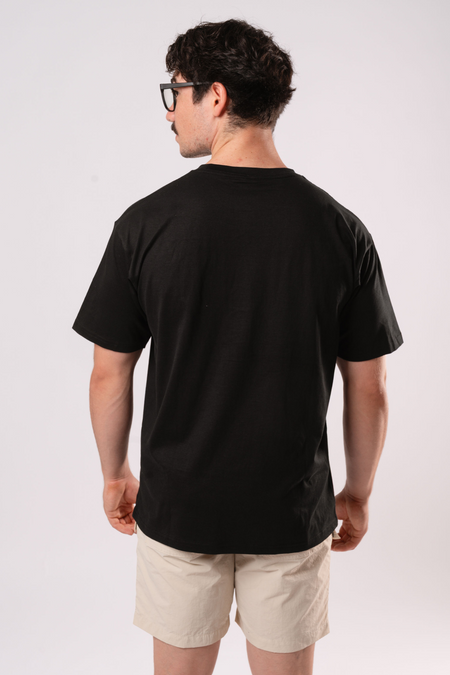 Original Custodians Black Cotton Crew Neck Unisex T-Shirt