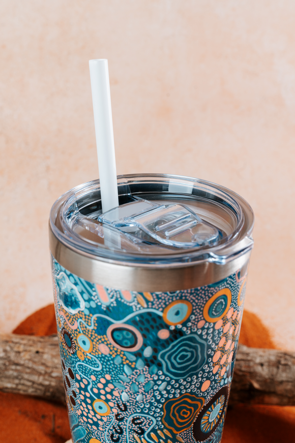 Moorditj Koorliny (Strong Journey) NAIDOC 2026 590ml Vacuum Insulated Double Walled Stainless Steel Tumbler