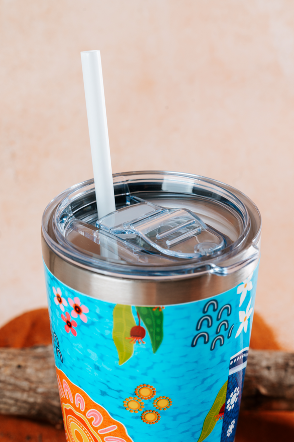 Built On Strong Shoulders NAIDOC 2026 590ml Vacuum Insulated Double Walled Stainless Steel Tumbler