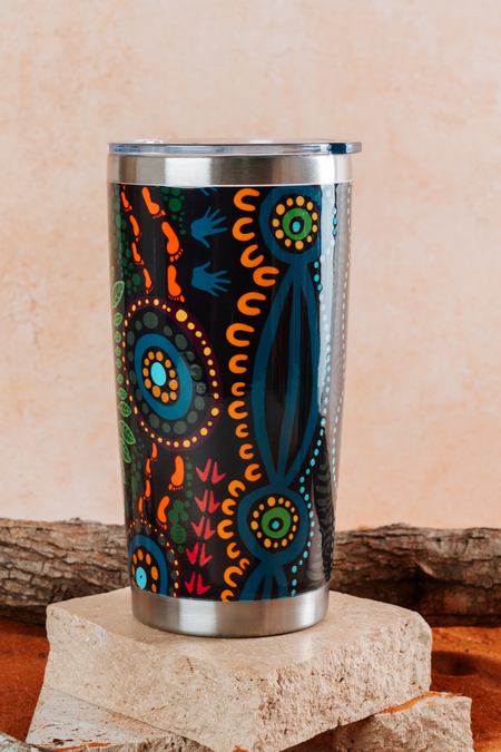 An Abundance Of Culture NAIDOC 2026 590ml Vacuum Insulated Double Walled Stainless Steel Tumbler