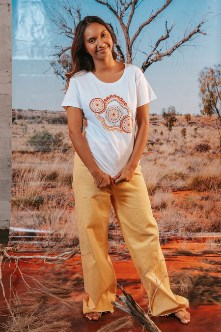 Standing Strong NAIDOC Week 2026 White Cotton Everyday Women's T-Shirt