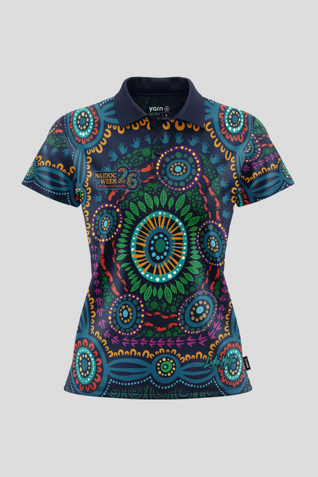 An Abundance Of Culture NAIDOC 2026 Women's Fitted Polo Shirt