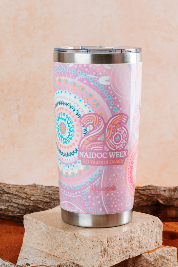 Paths That Brought Us Here NAIDOC 2026 590ml Vacuum Insulated Double Walled Stainless Steel Tumbler