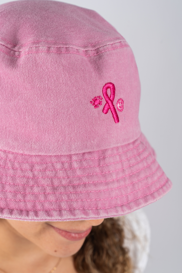 Sacred Women's Way Ribbon Pink Vintage Washed Bucket Hat