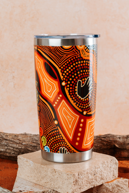 Gadi NAIDOC 2026 590ml Vacuum Insulated Double Walled Stainless Steel Tumbler
