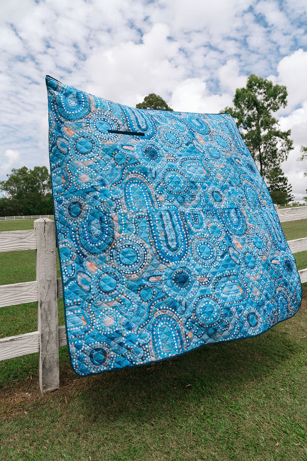 Yinaagirbang XL Sand Free Premium Quilted Picnic Blanket (200cm x 200cm)