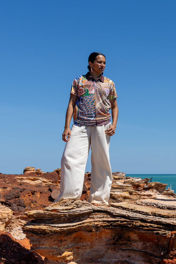 Jarrawoir NAIDOC 2026 Women's Fitted Polo Shirt