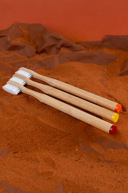 Red Dust Compostable Bamboo Toothbrush