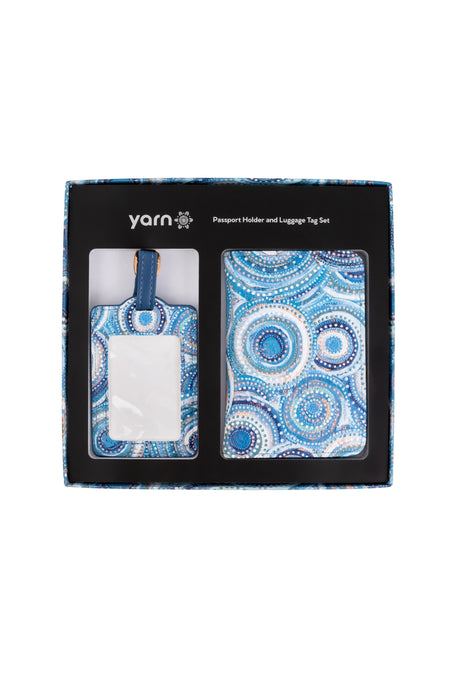 Nirrangi Passport Holder & Luggage Tag Boxed Set