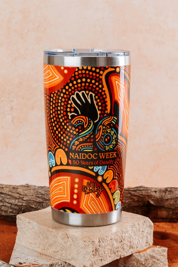 Gadi NAIDOC 2026 590ml Vacuum Insulated Double Walled Stainless Steel Tumbler