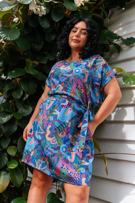 A Beautiful Life 100% Rayon Shift Dress