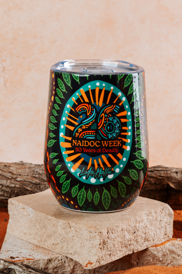 An Abundance Of Culture NAIDOC 2026 Vacuum Insulated Double Walled Stainless Steel Travel Mug