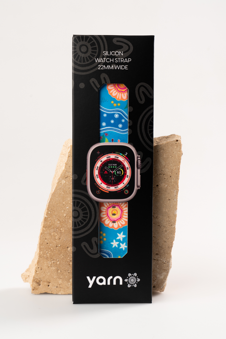 Built on Strong Shoulders NAIDOC 2026 Silicon Apple Watch Strap