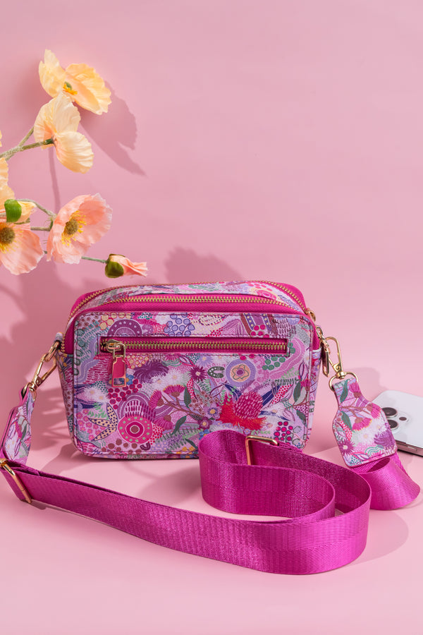 Flowers Along The River Crossbody Bag