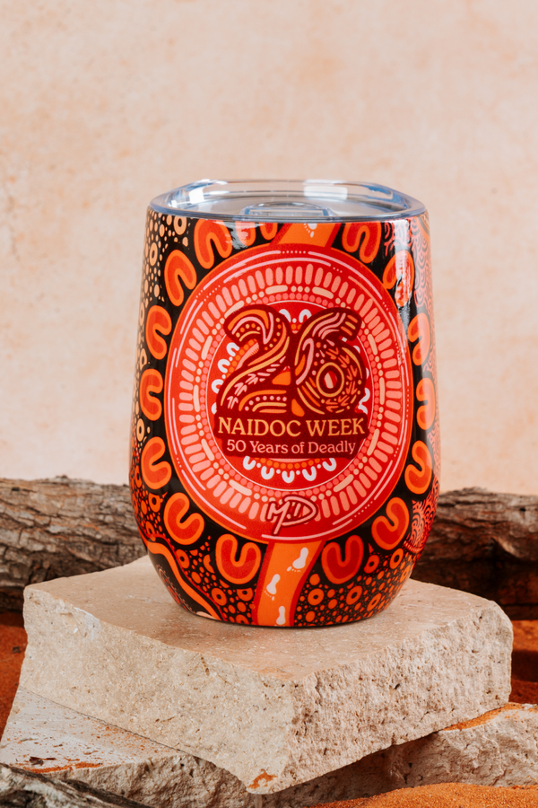 Celebration Through Generations NAIDOC 2026 Vacuum Insulated Double Walled Stainless Steel Travel Mug