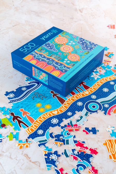 Built on Strong Shoulders NAIDOC 2026 500 Piece Indigenous Artwork Puzzle