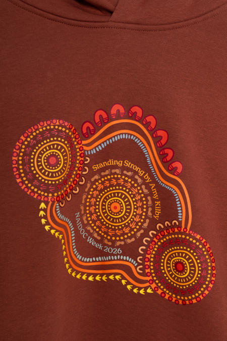 Standing Strong NAIDOC Week 2026 Premium Clay Cotton Blend Unisex Hoodie