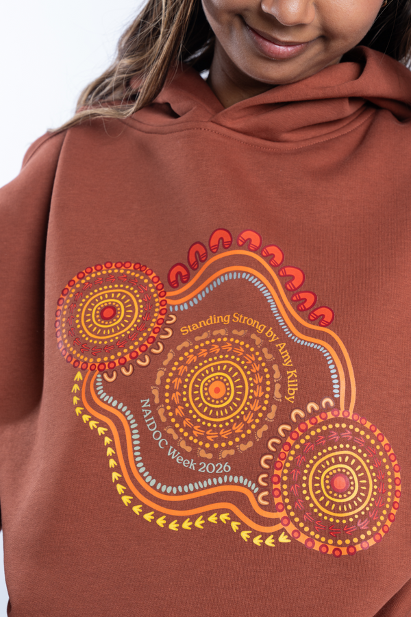 Standing Strong NAIDOC Week 2026 Premium Clay Cotton Blend Unisex Hoodie