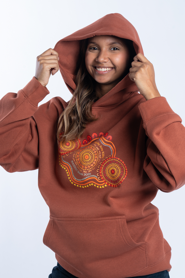 Standing Strong NAIDOC Week 2026 Premium Clay Cotton Blend Unisex Hoodie