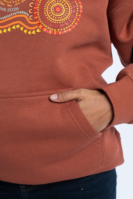 Standing Strong NAIDOC Week 2026 Premium Clay Cotton Blend Unisex Hoodie