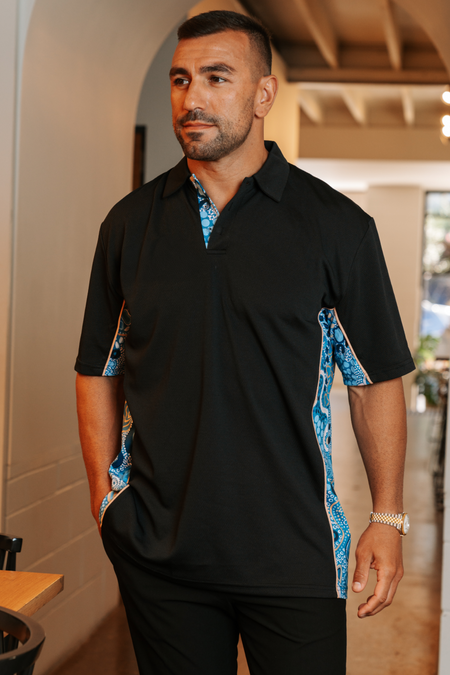 Moorditj Koorliny (Strong Journey) Bamboo (Simpson) Unisex Polo Shirt