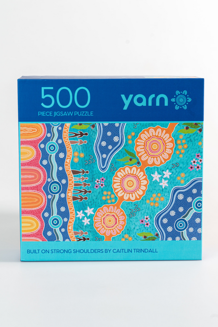 Built on Strong Shoulders NAIDOC 2026 500 Piece Indigenous Artwork Puzzle
