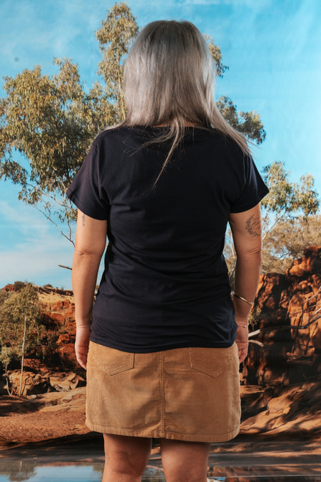 We Are Still Here NAIDOC Week 2026 Navy Cotton Crew Neck Women's T-Shirt