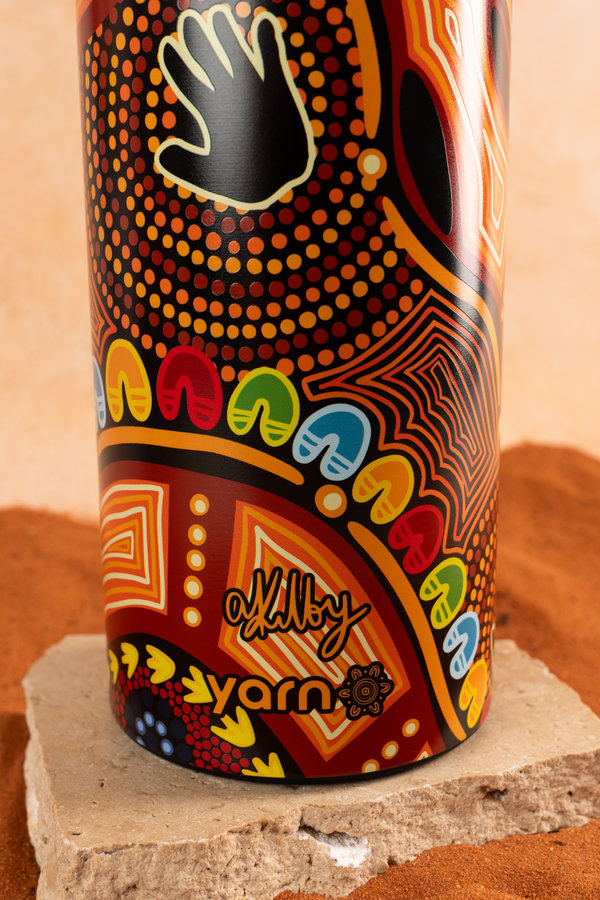 Gadi NAIDOC 2026 1L Insulated Stainless Steel Drink Bottle with Handle