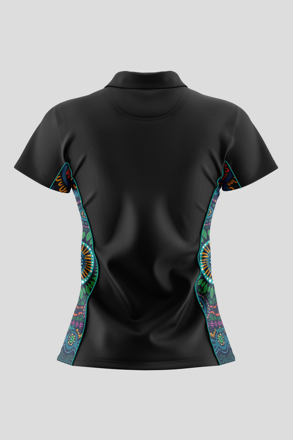 An Abundance Of Culture NAIDOC 2026 Bamboo (Simpson) Women's Fitted Polo Shirt