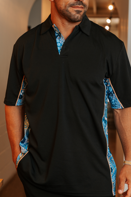Moorditj Koorliny (Strong Journey) Bamboo (Simpson) Unisex Polo Shirt