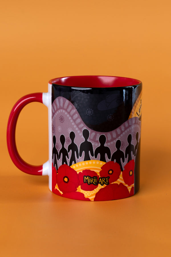 Legacy of the ANZACS Red Ceramic Coffee Mug