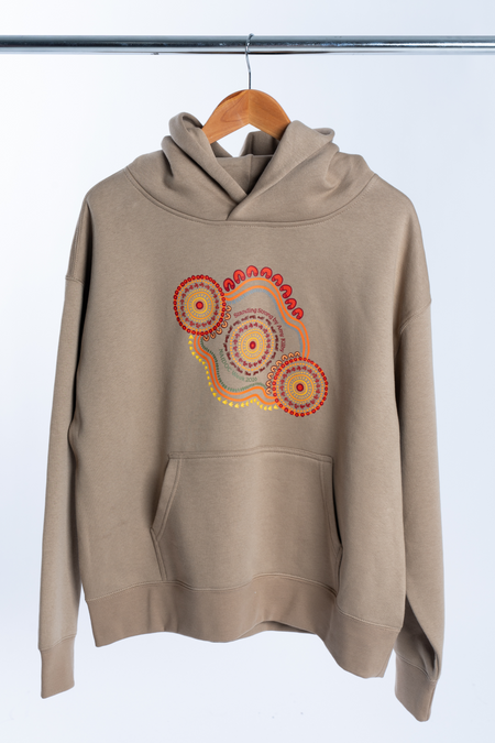 Standing Strong NAIDOC Week 2026 Premium Sand Cotton Blend Women's Hoodie
