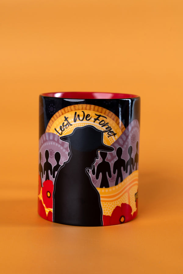 Legacy of the ANZACS Red Ceramic Coffee Mug