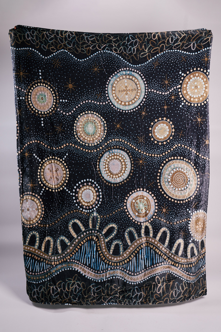 Marang Ngurung (Good Night) Flannel Throw Blanket (150cm x 200cm)