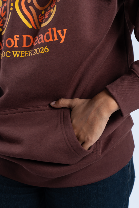 50 Years Of Deadly NAIDOC Week 2026 Premium Chestnut Cotton Blend Unisex Hoodie