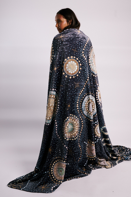 Marang Ngurung (Good Night) Flannel Throw Blanket (150cm x 200cm)